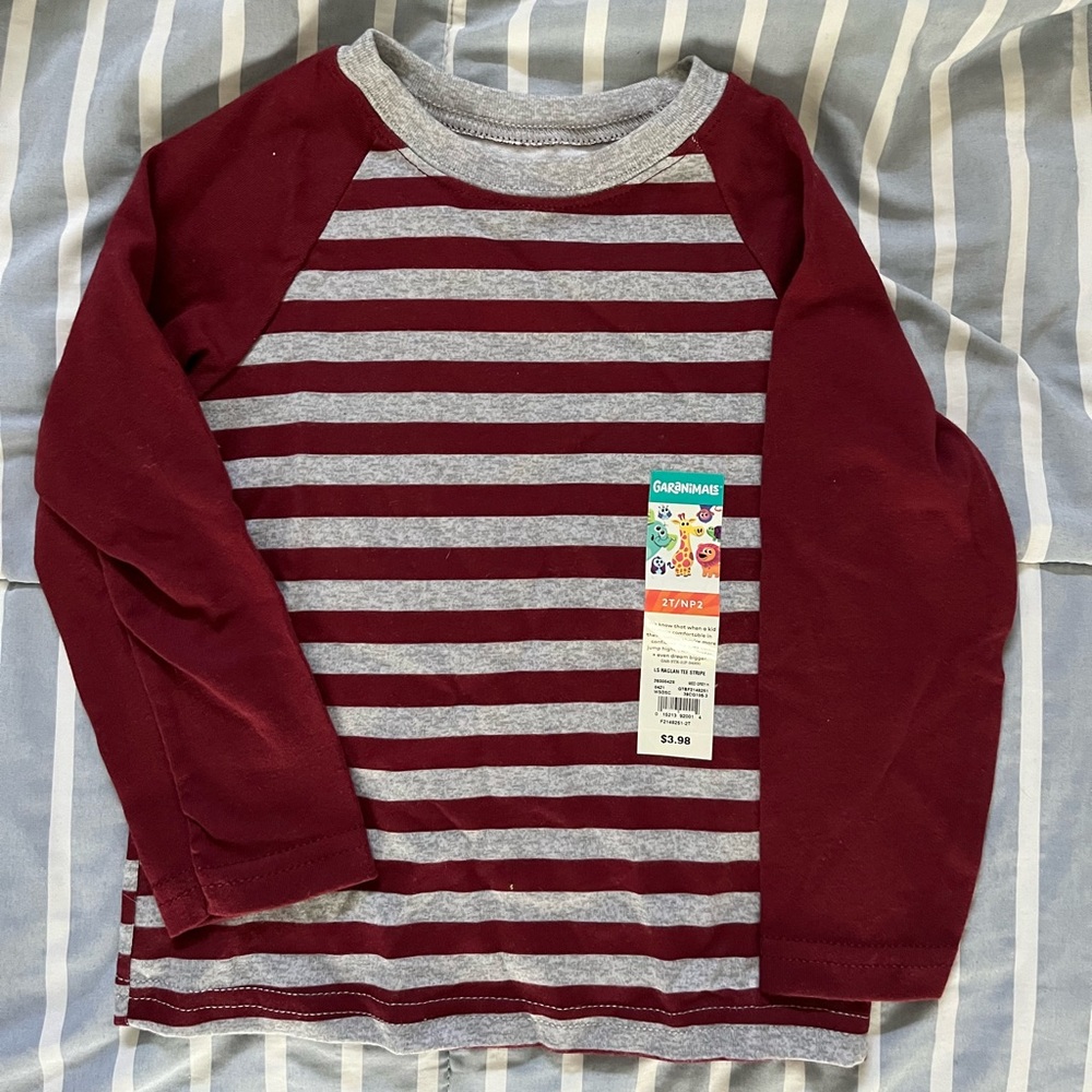 Garanimals Long-Sleeved Stripped Tee 2T